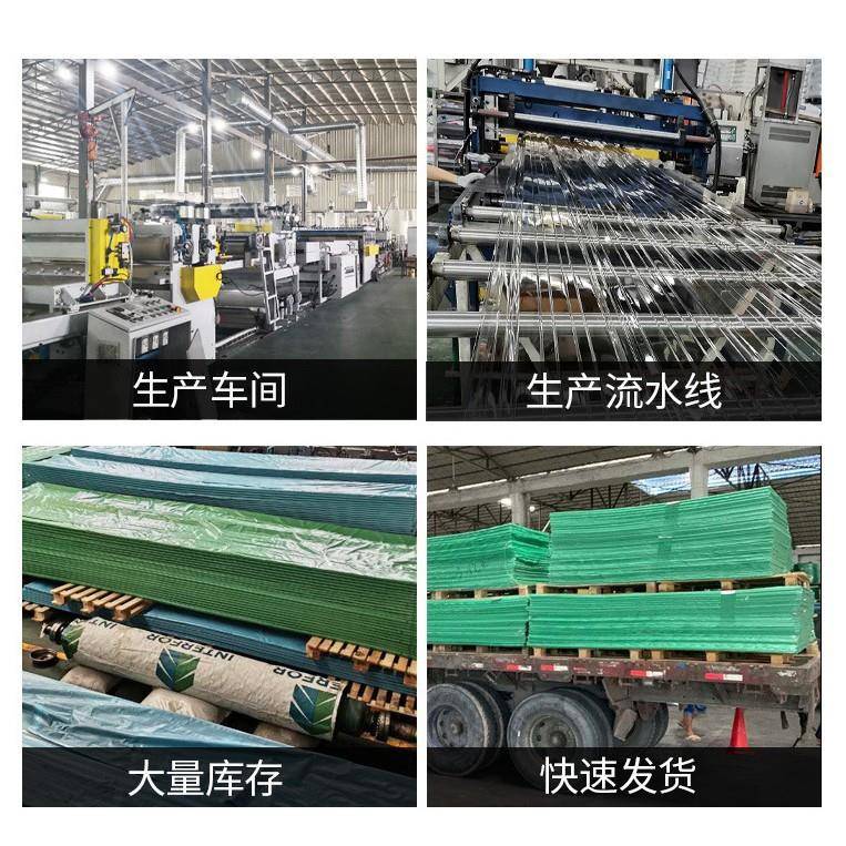 PC采光瓦透明瓦玻璃钢瓦彩钢瓦阳光板加厚雨棚瓦片屋顶塑料树脂瓦 - 图1