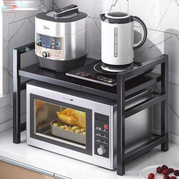 加厚台面厨房微波炉置物架伸缩桌面多层电饭煲烤箱家用收纳神器,淘宝优惠券,粉丝福利购,淘宝优惠卷