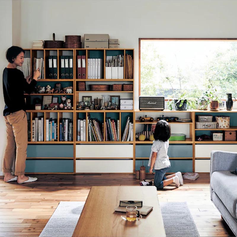 实木自由组合格子柜书架置物架收纳架隔断格格柜陈列柜Z展示柜书 - 图2