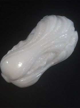 办公桌面天然汉白玉石头百财如意迷你小白菜小摆件客厅招财手把件