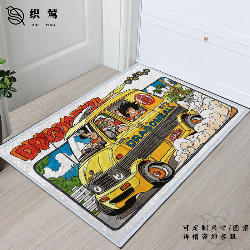 七龙珠孙悟空周边硅藻泥地垫子玄关入户浴室防滑室门内进门口脚垫 - 图0