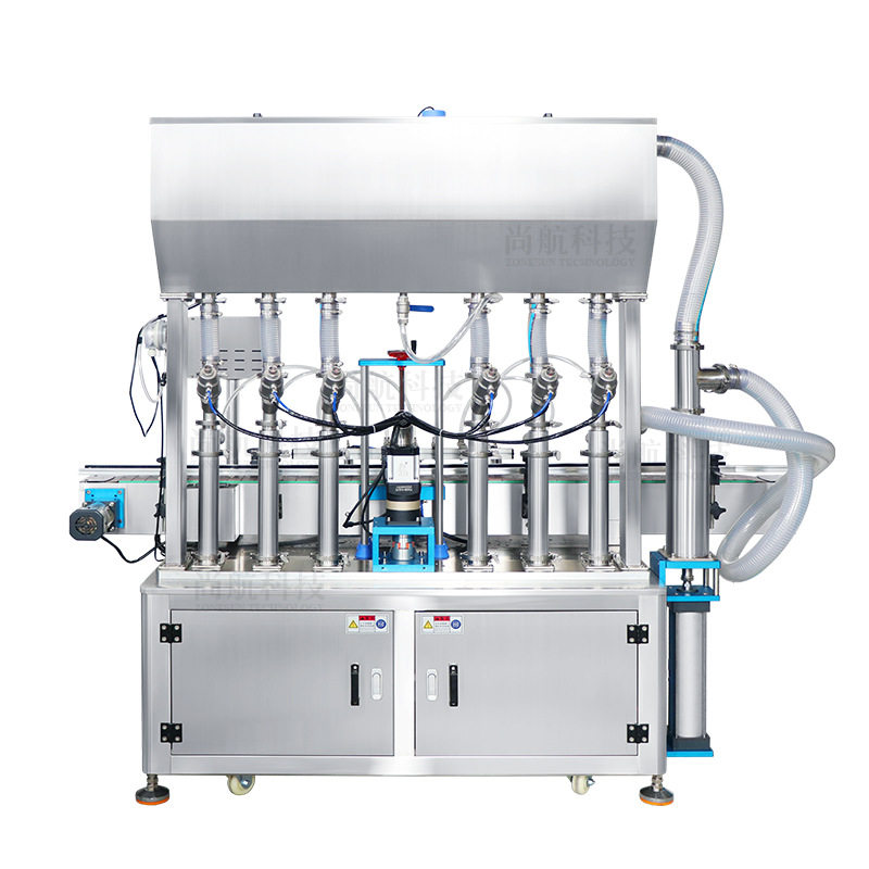 ZONESUN 6头全自动膏液体灌装机 自动上料辣酱果酱活塞伺服罐装机,淘宝优惠券,粉丝福利购,淘宝优惠卷