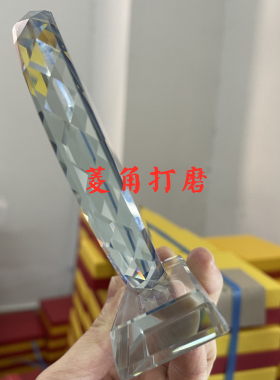 结缘孔雀明王佛母画像水晶摆件工艺品桌面摆设可搭配发光灯座