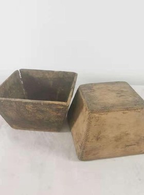 民俗老物件老式米斗升粮食斗怀旧收藏杂项旧货农家院复古装饰摆件