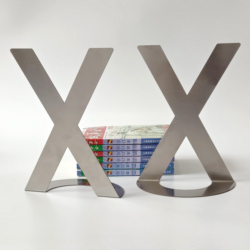 一对大号形书立字母加厚铁书档挡板架夹桌面文具办公学生,淘宝优惠券,粉丝福利购,淘宝优惠卷