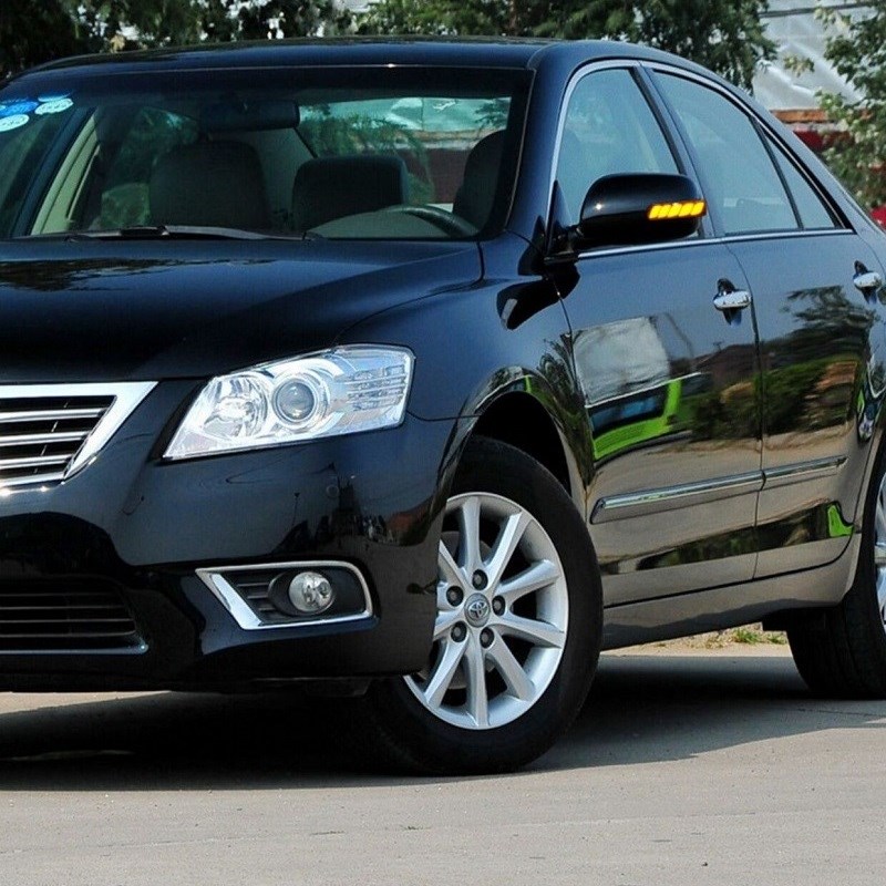 适用0611款六代凯美瑞CAMRY后B视镜流水转向灯AXIO白蓝光动态扫 - 图0