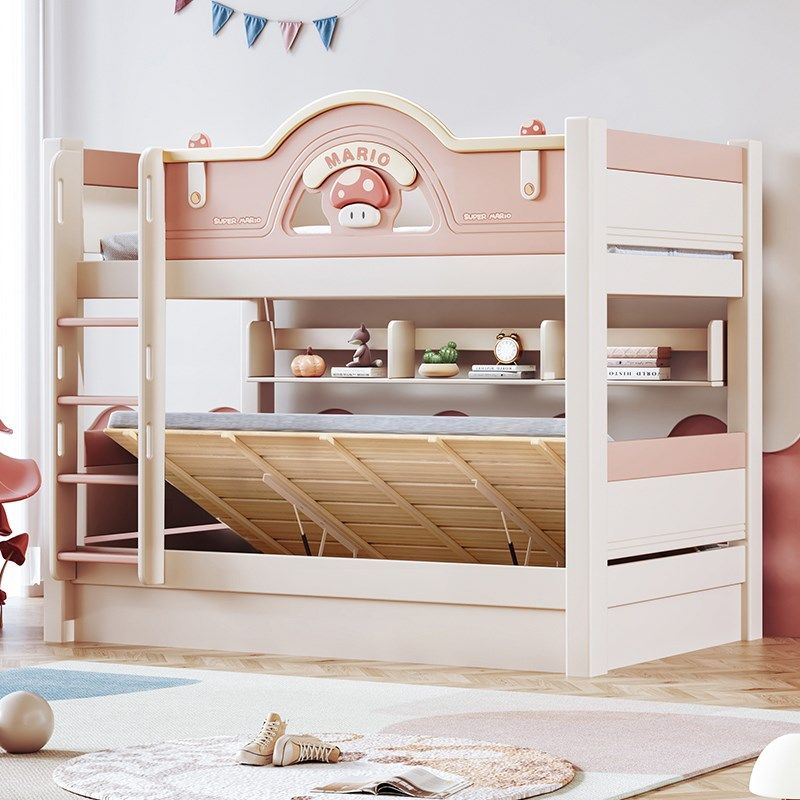 全实木上下铺平行高低床樱桃木小户型子母床同宽层床两层上下床,淘宝优惠券,粉丝福利购,淘宝优惠卷