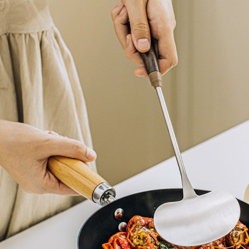 树胡桃木迷你蘑菇铲家用装木把防滑防烫小号炒菜,淘宝优惠券,粉丝福利购,淘宝优惠卷