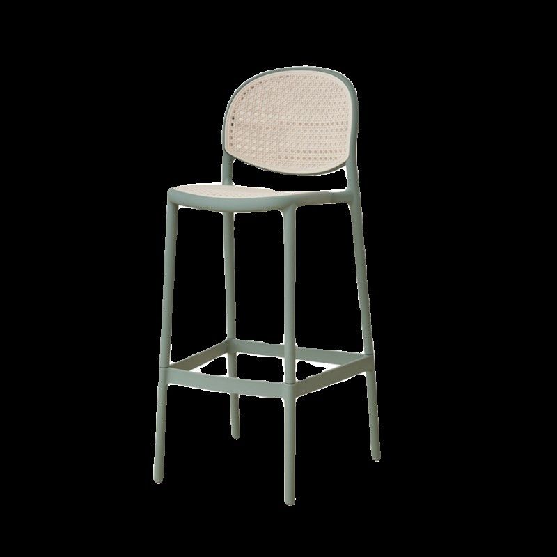 北欧简约吧台椅创意塑料酒吧椅可叠放高脚椅定制家用设计师高脚凳,淘宝优惠券,粉丝福利购,淘宝优惠卷