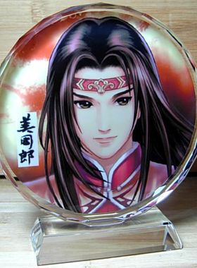 周瑜纪念品三国演义东吴收藏品水晶摆设礼品工艺品装饰品礼品摆件