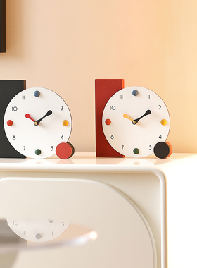 书房卧室in桌面摆件家居饰品座钟电视柜装饰品台钟入户玄关摆件