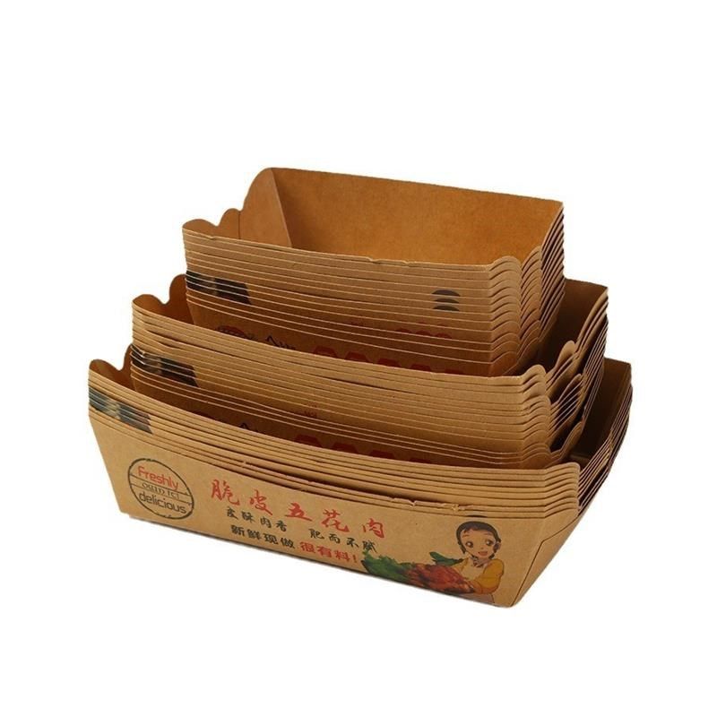 一次性淋膜防油船盒鸡排薯条盒子鸡米包装纸盒炸鸡小吃打包盒子,淘宝优惠券,粉丝福利购,淘宝优惠卷