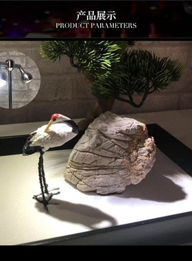 枯山水沙盘  桌面微景观补光灯  充电ld 调节旋转