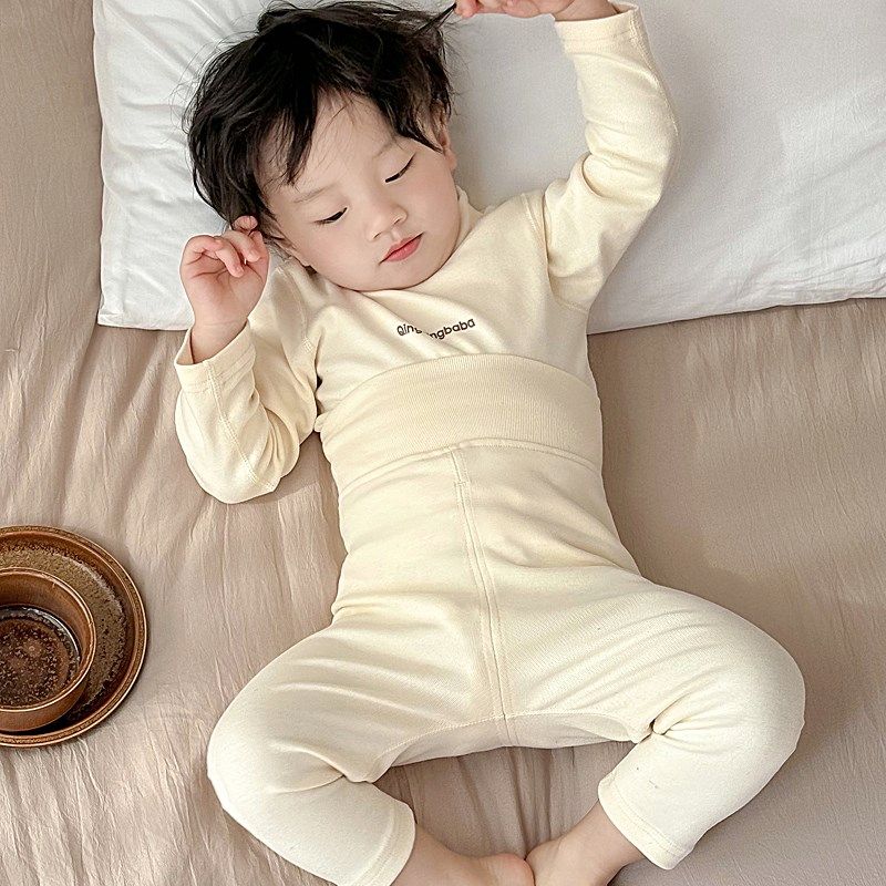宝宝秋衣套装纯棉半高领婴儿高腰护肚秋裤儿童保暖内衣男女童睡衣,淘宝优惠券,粉丝福利购,淘宝优惠卷