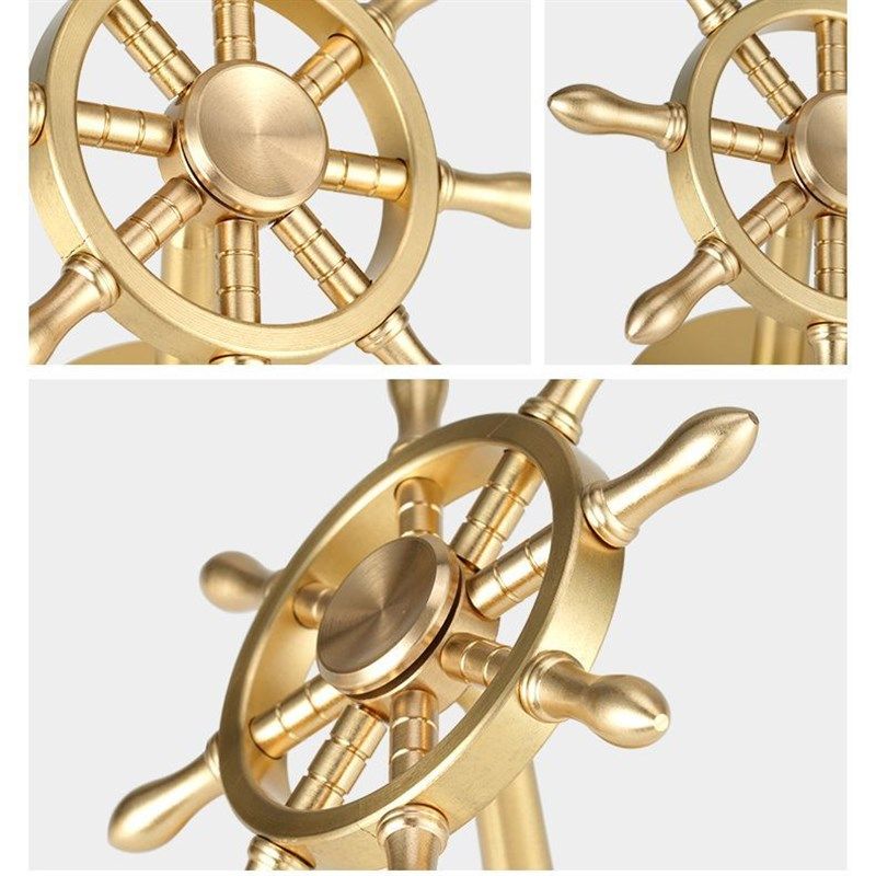 一帆风顺全纯黄铜船舵掌舵解压船舵手方向舵盘创意纯黄铜领航,淘宝优惠券,粉丝福利购,淘宝优惠卷