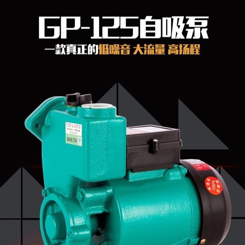 家用GP125W空调泵单相220V自吸循环H泵水井抽水机全自动小型增压 - 图0