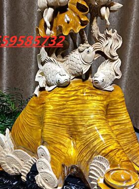 阴沉木乌木崖柏金丝楠龙柱观音花开富贵山水花鸟龙鱼根雕木雕摆件