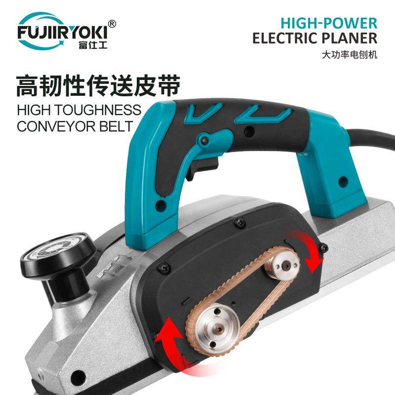 电刨子木工刨电推刨家用小型刨木机电动手提包板机电创粘板手电刨 - 图2