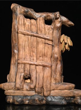 石湾公仔陶瓷摆件创意工艺精品餐厅复古摆设人物送老人家礼品过年