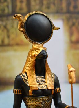 战神荷鲁斯纪念品古埃及神话家居装饰品法老雕像守护神树脂工艺品