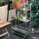 Storage rack floor-standing multi-layer movable home t-use kitchen and bathroom trunk trolley multi-function storage rack