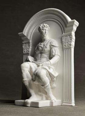 覆古罗马艺术人物雕塑石膏雕像漫射石书架书背艺术桌面酒柜装饰装