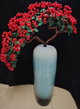 红玉髓发财树黄水晶摇钱树家居摆件客厅玄关酒柜店铺开业乔迁送礼