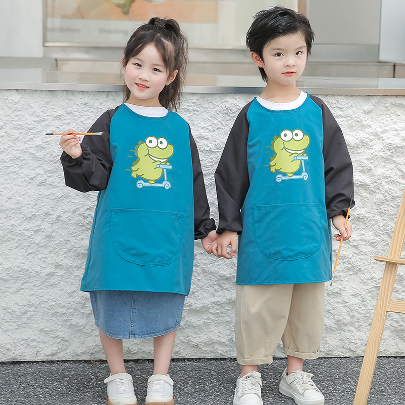 Children's Painting Smock Velcro Kindergarten Apron
