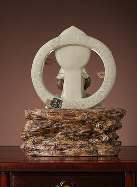 观音佛像中式禅意家用供奉摆件家用家居工艺装饰摆件客厅石湾公仔