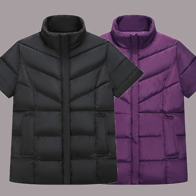 秋冬新款中老年男士有袖羽绒棉马甲外套爸爸加厚保暖背心短袖棉衣,淘宝优惠券,粉丝福利购,淘宝优惠卷