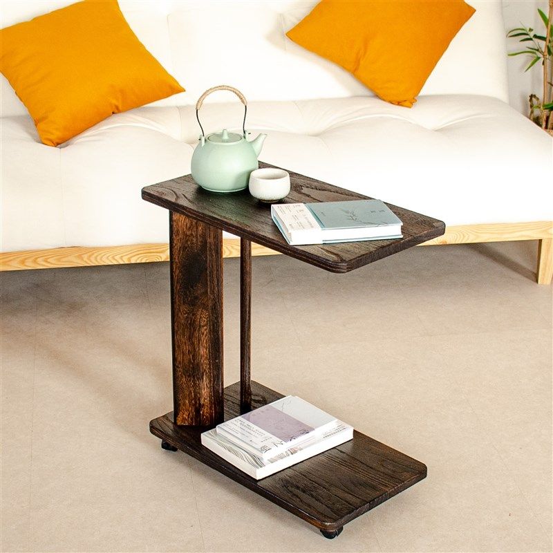 可移动沙发实木边几客厅c型边几阳台小茶桌子床头床边迷你置物架,淘宝优惠券,粉丝福利购,淘宝优惠卷