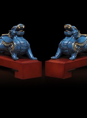 全铜招财貔貅摆件一对办公室工艺品家居客厅装饰店铺开业乔迁礼品