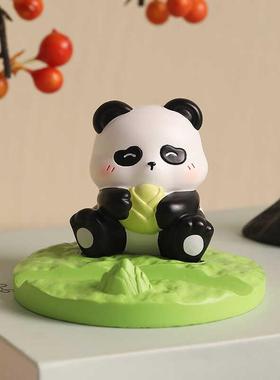 创意熊猫手机架办公室桌面摆件周边情绪治愈生日教师学礼物实用