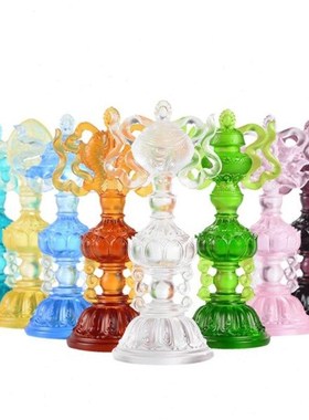 琉璃套装八供居k家用品总八吉祥吉祥八藏村摆件前一套佛集用品宝