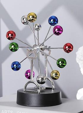 牛顿摆球磁浮碰撞球永动仪混沌摆创意办公桌摆件永动机永动球