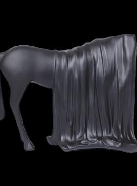 马到成功现代轻奢抽象动物摆件新中式家居桌面装饰工艺品树脂雕塑