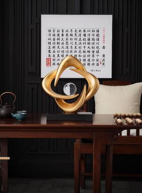 八方来财客厅招财摆件轻奢高档酒柜电视柜办公室高级感家居装饰品