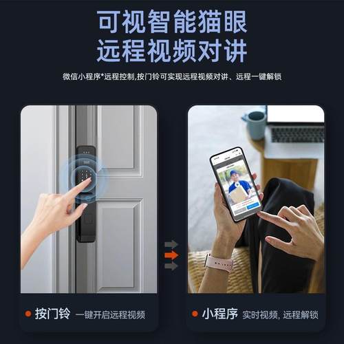 smartlock高端全自动智能锁入户门带监控远程可视电子门锁摄像头 - 图3
