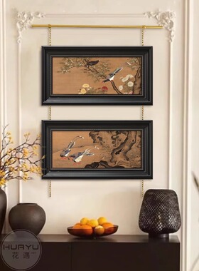 法式中古风客厅玄关黄铜挂画器