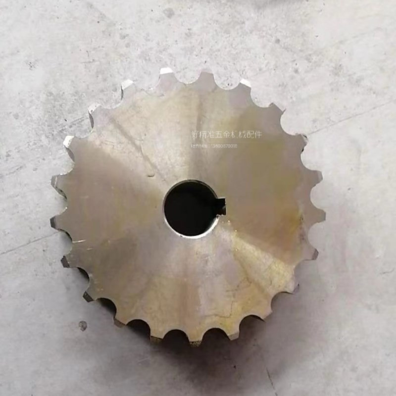 812链板配套钢制链轮平顶链板主动轮被动轮齿轮单铰W链板传动链轮 - 图0