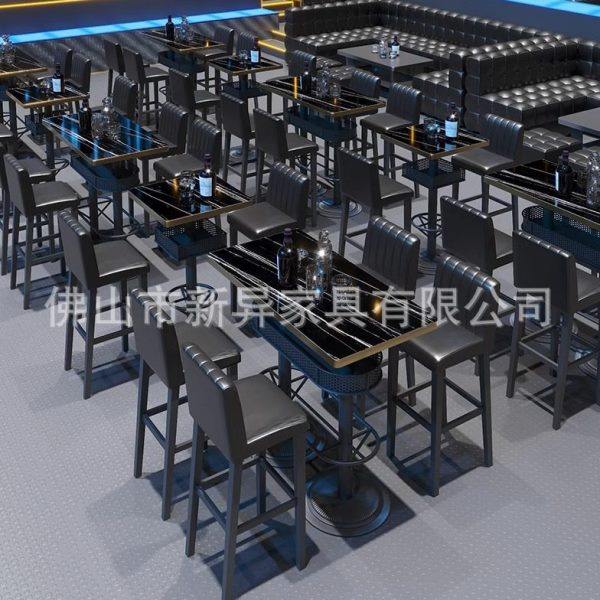 定制酒吧散台清吧脚桌椅KTV包厢转角LU型沙发桌椅组合发光茶几,淘宝优惠券,粉丝福利购,淘宝优惠卷