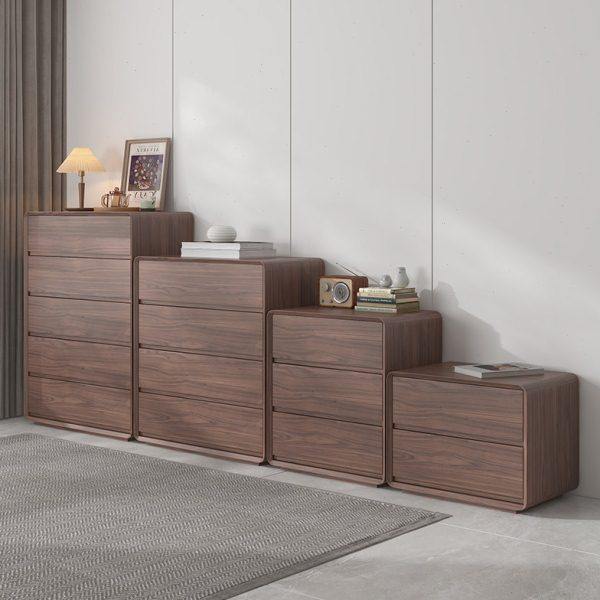 客厅二斗柜三斗柜北欧胡桃木木皮电视柜边柜边几实木现代简约客厅,淘宝优惠券,粉丝福利购,淘宝优惠卷