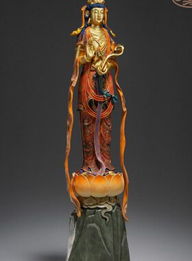 太铜 铜摆件《如意观音（奢华版）》限量99尊 家居饰品 艺术品