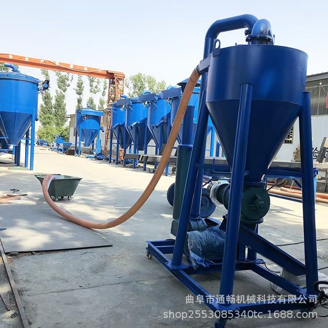 Remote-controlled robotic arm negative pressure grain suction machine, silo corn loading and warehouse grain extraction machine, powder pellet unloading machine