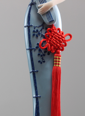 创意中式家居客厅玄关装饰品摆件古典旗袍仕女人物家装摆设礼品