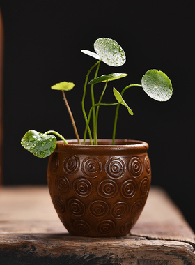 复古创意陶瓷小花器禅意小摆件家居茶室茶道花瓶水培插花茶桌装饰