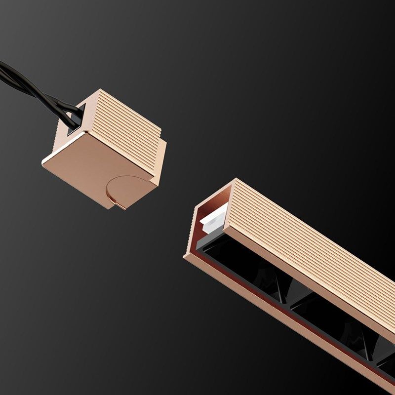 珀莫照明防炫罩透镜嵌入式格栅灯铝基板灯带LED橱柜灯射灯线分离,淘宝优惠券,粉丝福利购,淘宝优惠卷