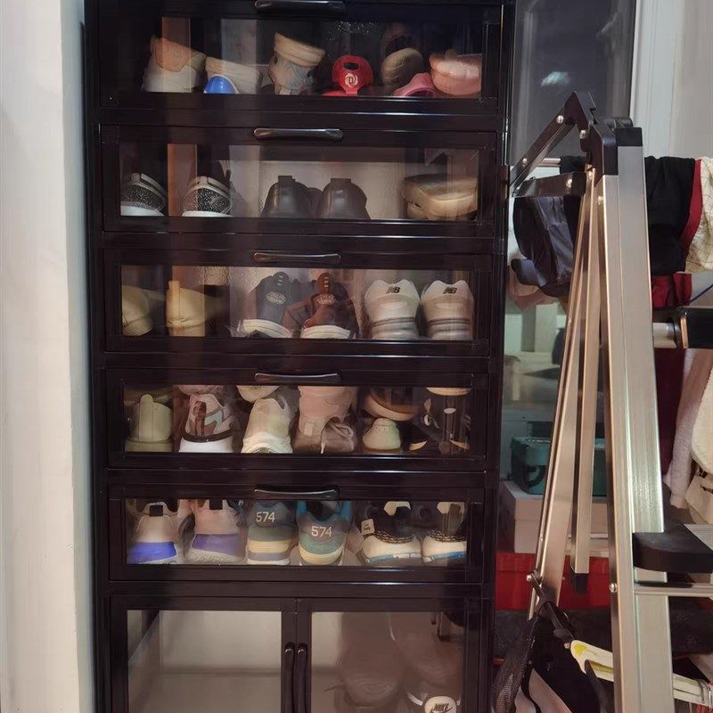 入户门阳台透明鞋柜家用门口防水防晒新款铝合金多层大容量收纳柜,淘宝优惠券,粉丝福利购,淘宝优惠卷