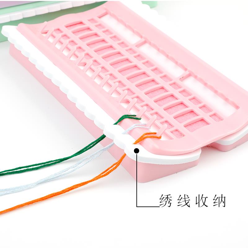 十字绣排线器理线器刺绣工具绕线板30位可扎标记色号插针整理收纳 - 图1