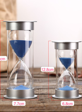 沙漏计时器儿童防摔时间流沙瓶30/60分钟半小时礼物个性创意摆件
